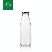Chai thủy tinh tròn sữa nắp thiếc - 500ml