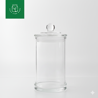 Hũ thủy tinh tròn nắp thủy tinh