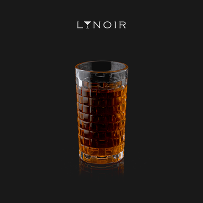 Checker Pattern Highball Glass