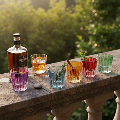 Ly Tumbler - Ribbed Cut Crystal - 200ml