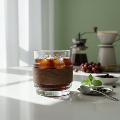 Ly Tumbler - Wave with Wooden Grip - 280ml