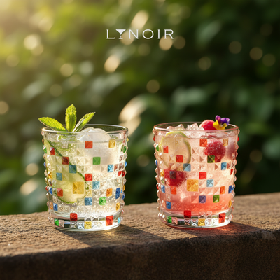 Ly Tumbler - Colored Studded - 300ml