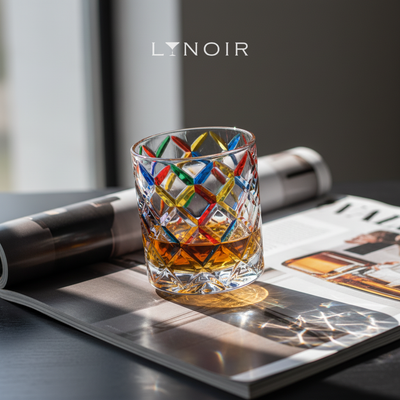 Ly Tumbler - Colored Lattice Pattern - 300ml