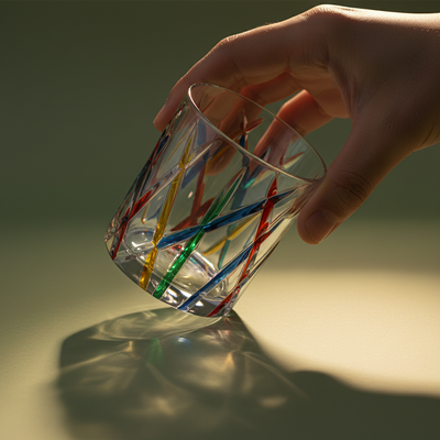 Ly Tumbler - Colored Crisscross - 300ml