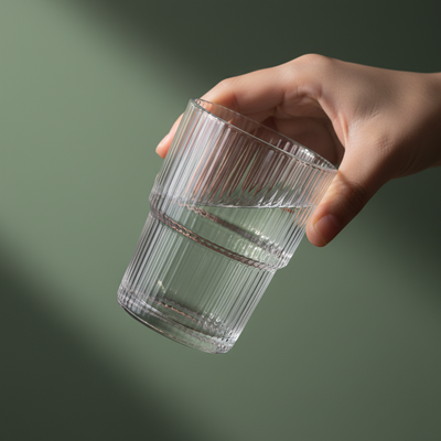 Ly Thủy Tinh Highball - Striped Ridge | 380ml | [LYNOIR_LY055]