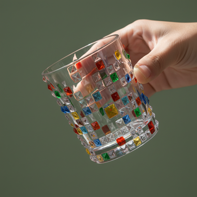 Ly Tumbler - Colored Studded - 300ml