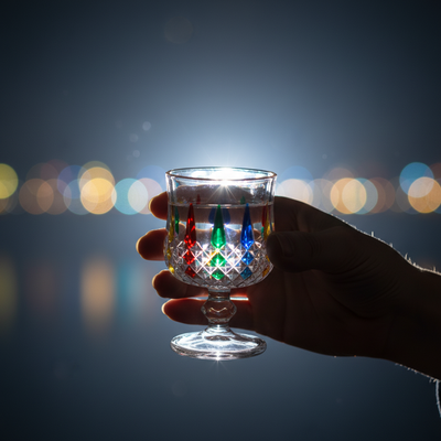 Ly Goblet - Multicolor Vintage Crystal - 190ml