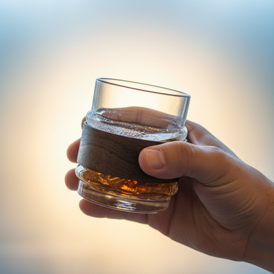 Ly Tumbler - Wave with Wooden Grip - 280ml