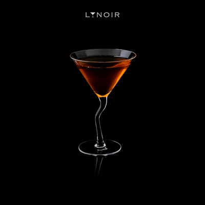 Twisted Stem Martini Glass