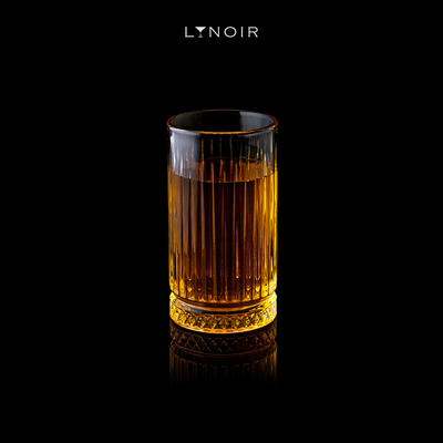 Ribbed Diamond Base Highball Glass (Tall)