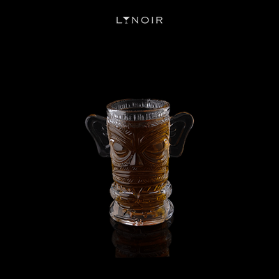 Wide Handled Tiki Glass Mug