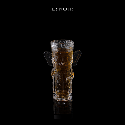 Tall Handled Tiki Glass Mug