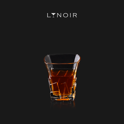 Cube Base Rocks Whisky Glass