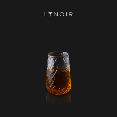 Swirled Textured Tapered Glass